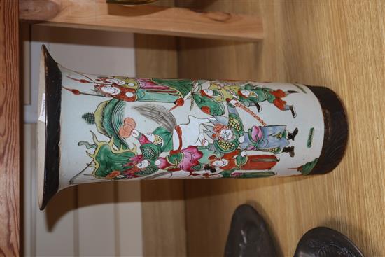 A Japanese crackleware vase height 40cm